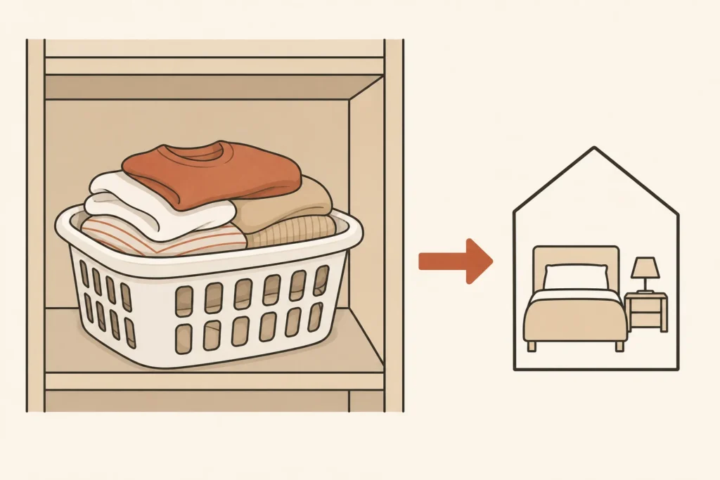Simple visual explaining A waiting place needs a limit and an exit.