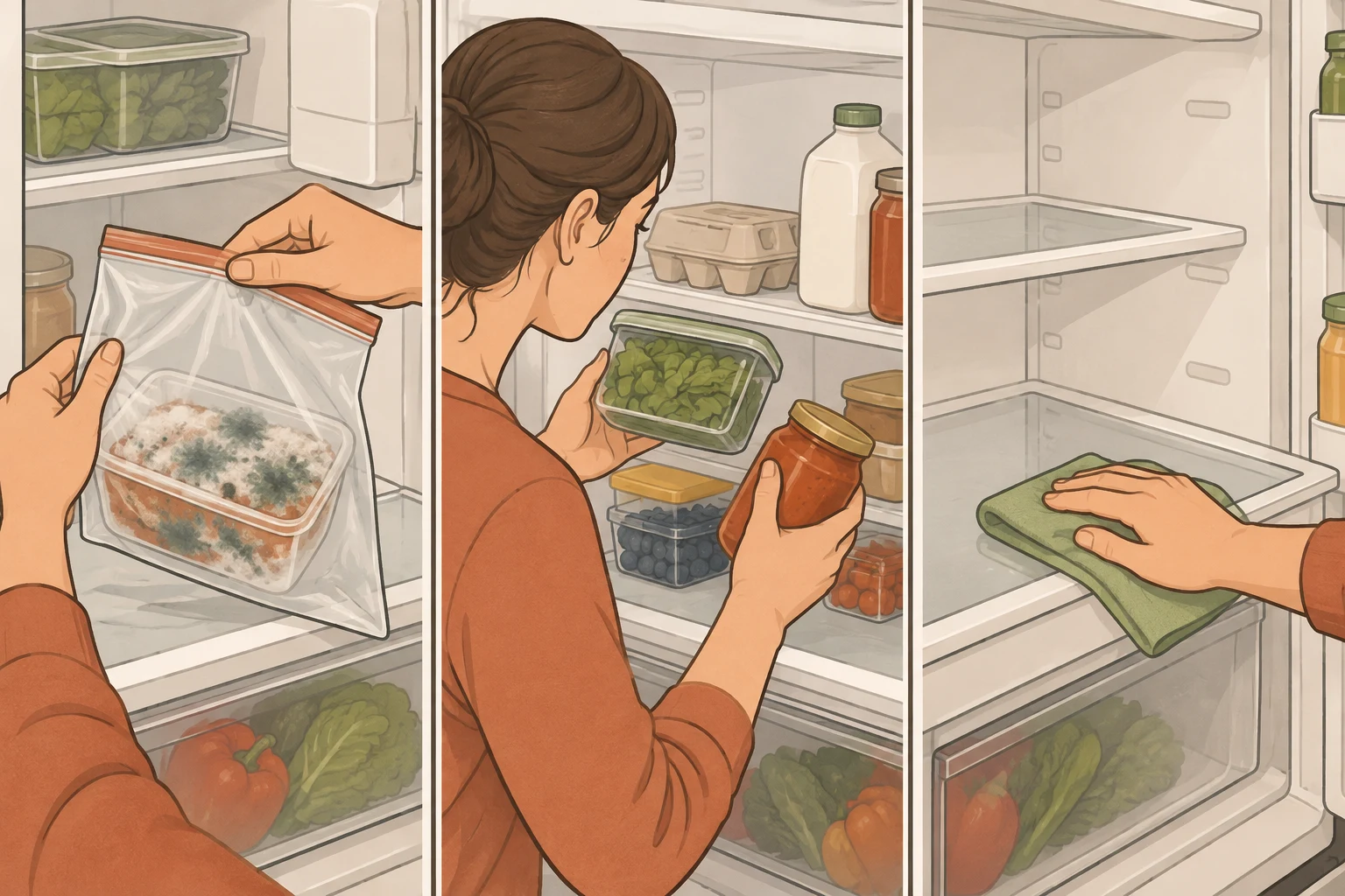 How Do I Clean Mold From a Refrigerator, and Which Food Needs Attention?