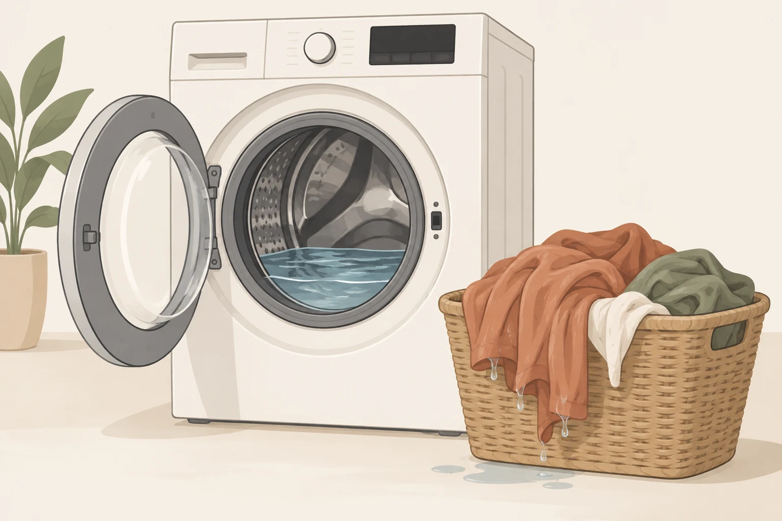 Why Are My Clothes Still Dripping Wet After the Washer Finishes?